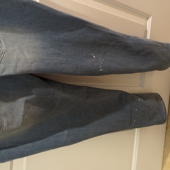 Wallflower Distressed Denim Bib Slim Overalls Medium Wash Size Small - Picture 6 of 10